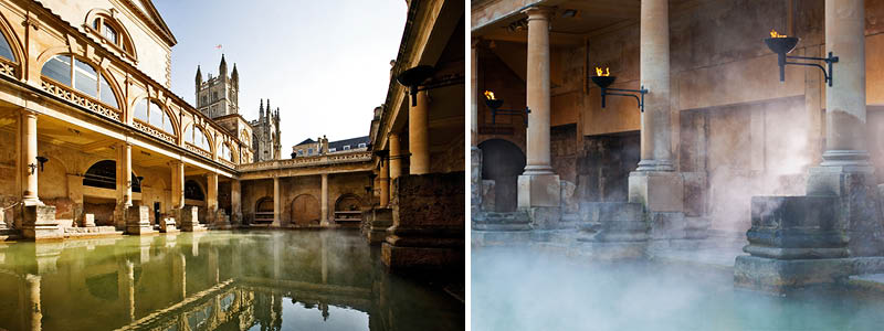 Bath - De romerske bade i Bath, England